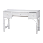 bali & pari Arben Natural Rattan Writing Desk with Three Drawers